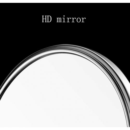 BYCDD Makeup Mirror Wall Mounted, Double Sided Swivel Bathroom Vanity Mirror for Beauty Cosmetic Applying,Silver_8 inch