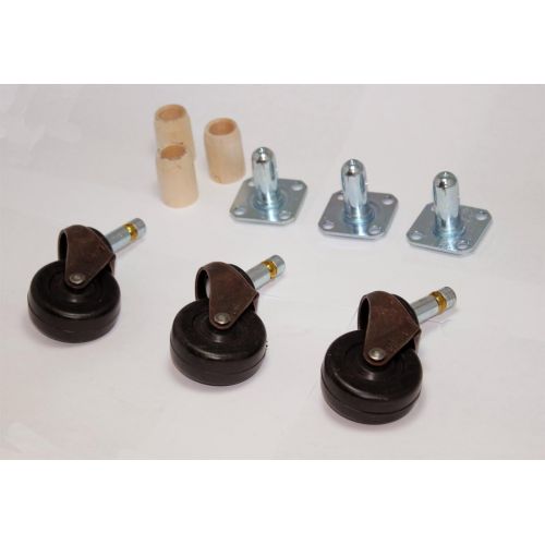  SheetMusicNorthwest Grand Piano Wheels Casters - Set of 3