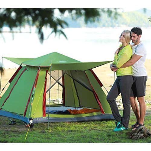  Amio Automatisches Zelt im Freien 2-3-4 Personen Starke regendichte Zeltreihe fuer Familien
