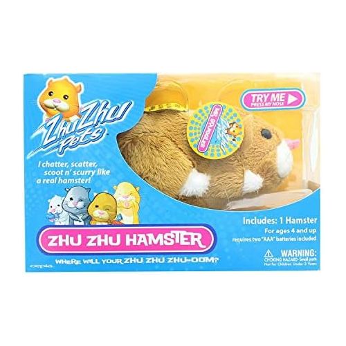  Zhu Zhu Pets Hamster Mr. Squiggles - Light Brown