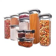 Rubbermaid Brilliance Pantry Airtight Food Storage Container, BPA-free Plastic, 10-Piece set with Lids