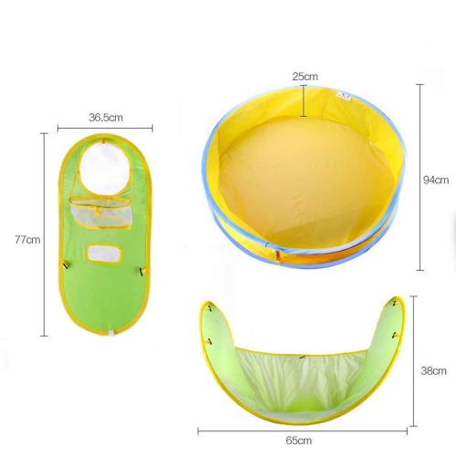  Meoscun Baby Pool Baby Beach Tent for Baby with UV Protection Sun Shelters Childrens Tent Parent-Child Training Game House Automatic Speed Open Beach Pool Tent