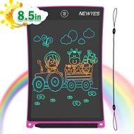 [아마존베스트]NEWYES 8.5 Inches Colorful Doodle Board LCD Screen Writing Tablet Magnetic Drawing Board Erasable Doodles Notepad Gifts for Ages 3+ Pink