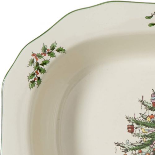  Spode Christmas Tree Open Vegetable Dish , 1 11-12-Inch