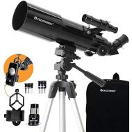 Celestron 22030 Travel Scope 80 Portable Telescope with Smartphone Adapter and Backpack,