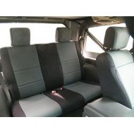 Coverking SPC208 Custom Fit Seat Cover for Jeep Wrangler JK 2-Door - (Neoprene, Black/Charcoal)