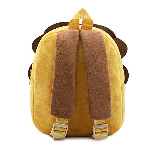  CutePaw New Toddler’s Backpack,Toddler’s Mini School Bags Cartoon Cute Animal Plush Backpack for Kids Age 1-4 Years (Lion)