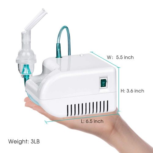  FIGERM Upgraded Cool Mist Inhaler Compressor System Includes Kits for Home Use-2 Year Warranty