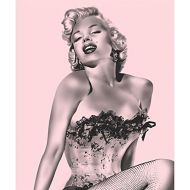 Ben&Jonah Marilyn Monroe Pink Fishnet Super Soft Queen Size Plush Blanket 79 x 95