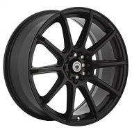 Konig CONTROL Matte Black Wheel with Painted Finish (17 x 7. inches /5 x 105 mm, 40 mm Offset)