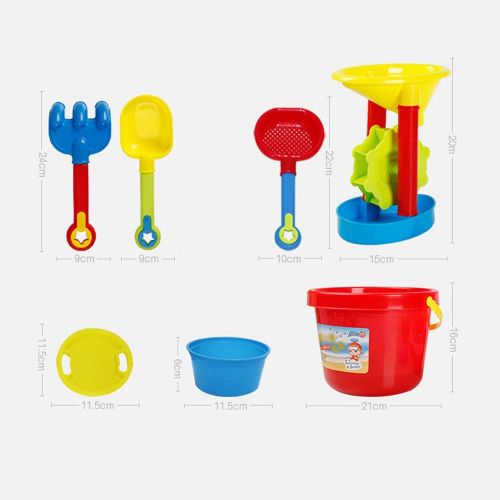  AODLK 18 PCS Toys Random Color Sand Toys Sets Rake Shovel Play Sand Water Tools for Children Sand Beach Toy for Kids Sandbox Easy Clean and Store Assorted Colors