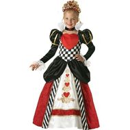 Fun World InCharacter Costumes Girls Queen of Hearts Costume BlackRed, 10