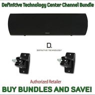 Definitive Technology ProCenter 2000 Compact Center Speaker (Black) & Definitive Technology Pro-Mount 90 - Pair (Black)