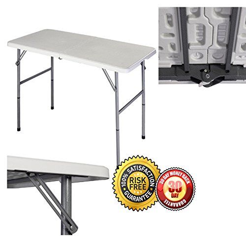 라이프타임 Lifetime New 4 Portable Plastic Folding Table O/d Indoor Fold Picnic Party Dining Camp