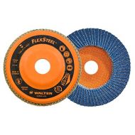 Walter Surface Technologies Walter 15W604 FLEXSTEEL Flap Disc [Pack of 10] - 40 Grit, 6 in. Grinding Disc for Angle Grinders. Abrasive Grinding Supplies