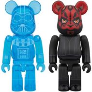 BE@RBRICK DARTH VADER(TM)(HOLOGRAPHIC Ver.) & DARTH MAUL(TM) 2 PACK ?STARWARS? ABS & PVC painted action figure by Medicom