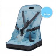 TMY highchairs Dining Chair Bag Baby Portable Seat Oxford Water Proof Fabric Infant Travel Foldable Child Safety Belt Feeding High Chair (Color : Blue)