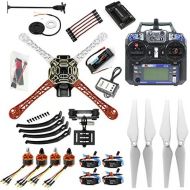 QWinOut 450mm Airframe 2.4G 6CH GPS APM2.8 Flight Control RC Quadcopter ARF Combo DIY Full Set Drone with Camera Gimbal Mount (Unassembly RTF)