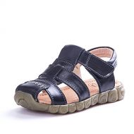 Mobnau Leather Closed Toe Beach Kids Toddler Sandals for Boys