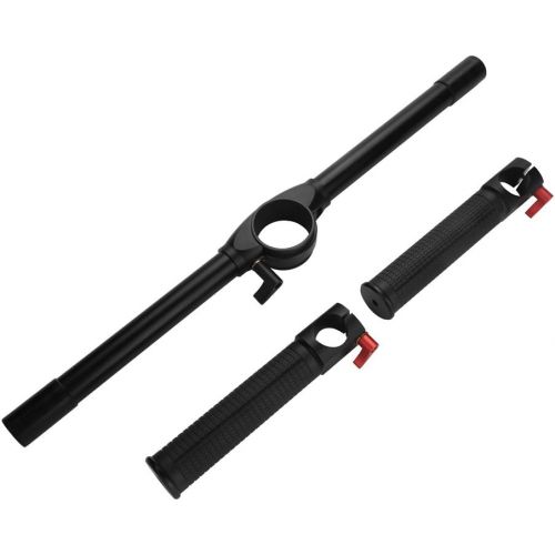  Acouto Double Grip Stabilizer, Cardan Grip Stabilizer Double Grip Aluminum Alloy Handle of Lightweight Dash Extension Camera for Zhiyun Crane 2