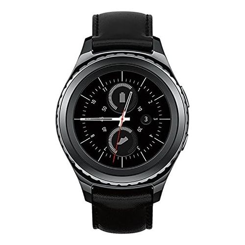 삼성 Samsung Gear S2 Classic Smartwatch wRotating Bezel and Leather Strap - Black