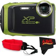 Fujifilm FinePix XP130 Digital Camera (International Version) + Floating Strap + Fibercloth (Lime)