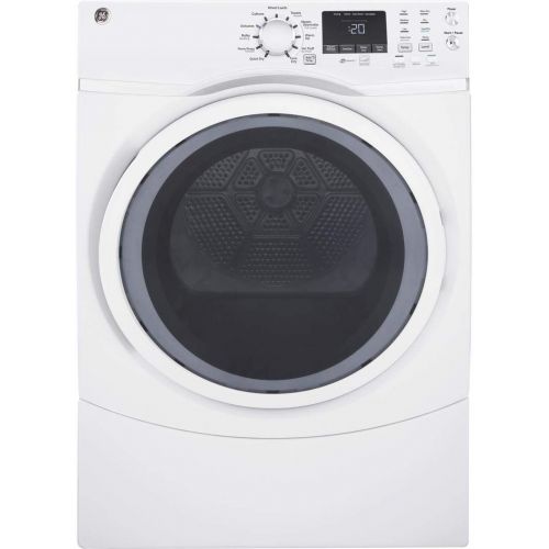  GE Products GE White Front Load Laundry Pair with GFW450SSMWW 27 Washer and GFD45ESSMWW 27 Electric Dryer