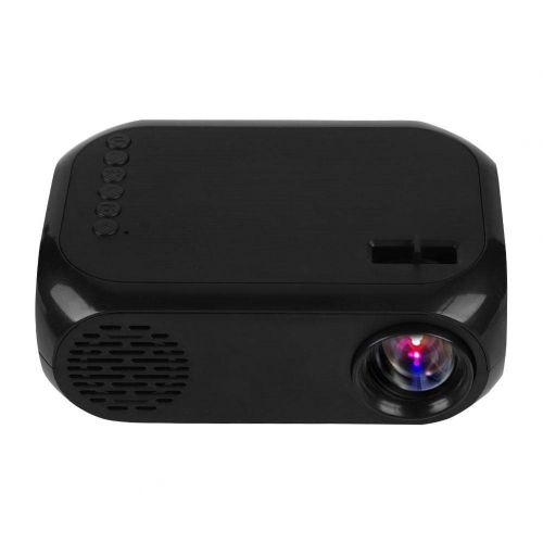  Acogedor Mini Portable Projector 2000 Lumens LED Projector-Support U Disk, Mobile Hard Disk，TF Card,HDMI(Black)