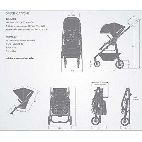  2018 UPPAbaby Cruz Stroller- Loic (White/Silver/Saddle Leather)