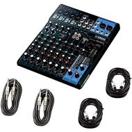 Yamaha MG10XU 10 Input Stereo Mixer (with Compression, Effects, and USB) wCables