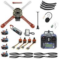QWinOut DIY FPV Drone Quadcopter 4-axle Aircraft Kit :450 Frame + PXI PX4 Flight Control + 920KV Motor + GPS + FS-i6 Transmitter + Battery