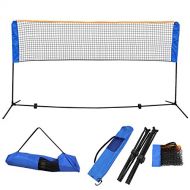 JupiterForce 10 Ft Long 5 Ft High Portable Badminton Net Beach Volleyball Tennis Competition Sports Training Net Set,Height Adjustable with Carrying Bag