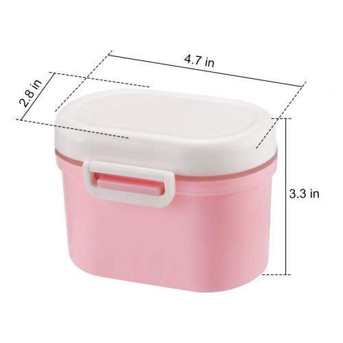  [아마존베스트]Portable Formula Dispenser with Scoop by Accmor, BPA Free Milk Powder Container, Food Storage, Candy...