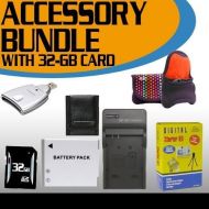 BVI Canon SD1300IS Accessory Saver Bundle (32GB SDHC Memory + Extended Life Battery + USB Card Reader + Deluxe Camera Case + Accessory Saver Bundle)