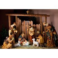 Yeele 10x8ft Birth of Jesus Photography Backdrop Christ Christmas Manger Scene Figurines Virgin Mary Little Sheep Background Pictures Party Banner Decor Portrait Photo Booth Shooti