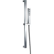 DELTA FAUCET Delta Faucet Single-Spray H2Okinetic Slide Bar Hand Held Shower with Hose, Chrome 51567