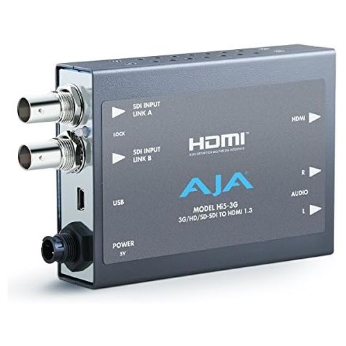  AJA Video Systems AJA Hi5-3G 3GDual LinkHD-SD-SDI to HDMI Video and Audio Converter