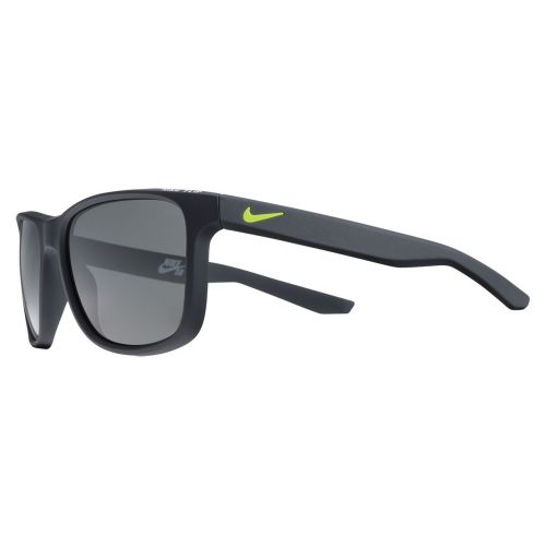 나이키 Nike EV0990-077 Flip Sunglasses (Frame Grey Lens), Matte Black
