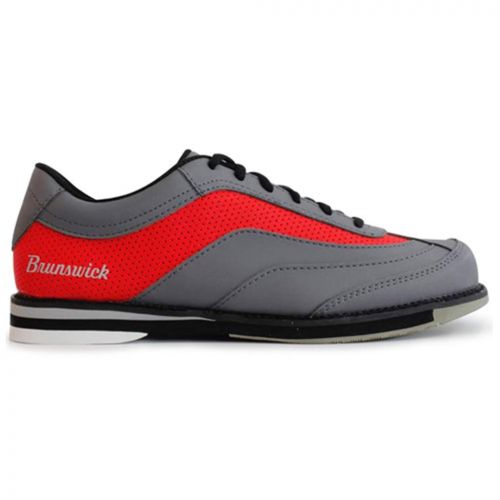 브런스윅 Brunswick Mens Rampage Bowling Shoes Right Hand- Grey/Red