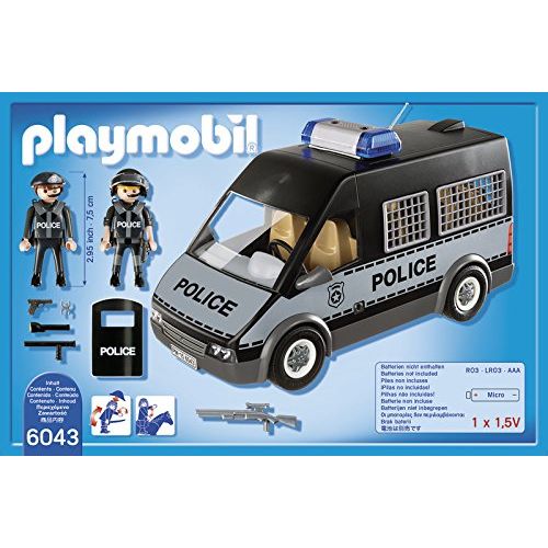 플레이모빌 PLAYMOBIL Police Van with Lights & Sound
