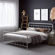 DHP DZ53000 Beaumont, King, White Metal Bed