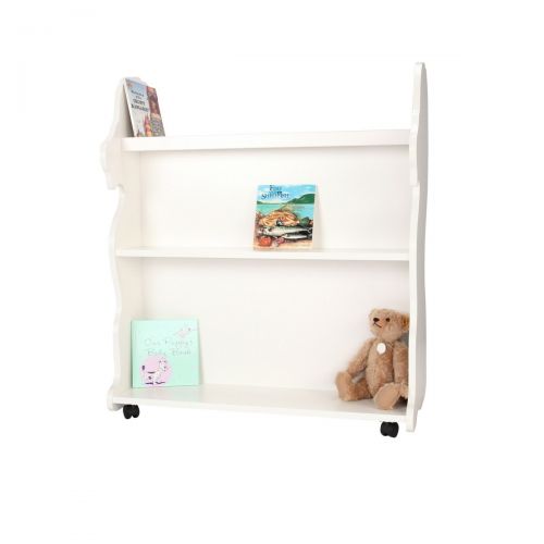  Ace Baby Furniture Lion Mobile Double-Sided Bookcase, White