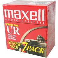 [아마존베스트]Maxell 108575 Optimally Designed for Voice Recording Brick Packs with Low Noise Surface - 90 Minute Audio Cassettes, 7 Tapes Per Pack