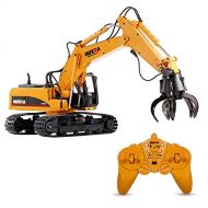 Goolsky HUI NA TOYS 1571 114 2.4Ghz 16CH Remote Control Grab Loader Grapple Tractor Truck Construction Vehicle Engineering Toys