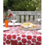 Dandi 8 Seater Oilcloth Tablecloth, Doilie Berry