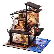 K&A Company T-Yu Dollhouse DIY Valencia Coastal Villa Doll House Miniature Furniture Kit Collection Gift