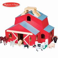 Melissa & Doug Fold & Go Barn With 7 Animal Play Figures