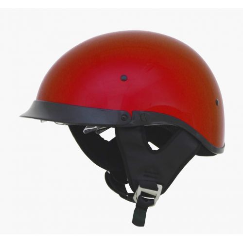  AFX FX-200 Unisex-Adult Half-Size-Helmet-Style Helmet (Flat Black, Large)