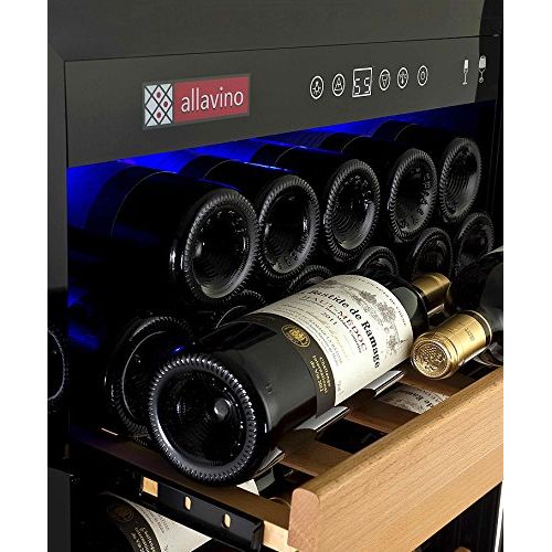  Allavino YHWR115-1SRN 115 Bottle Single-Zone Wine Cellar Refrigerator - Stainless Door