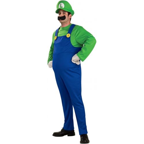  Rubie%27s Rubies Mens Super Mario Bros Deluxe Luigi Costume